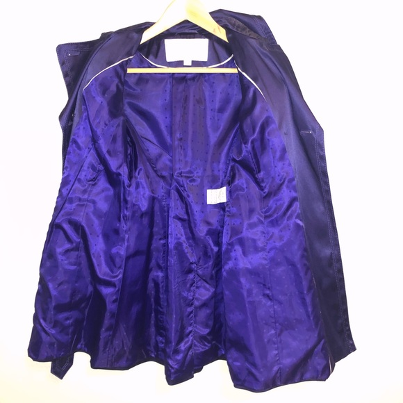 Jessica Simpson Royal Purple Trench Coat- PS - Picture 10 of 15